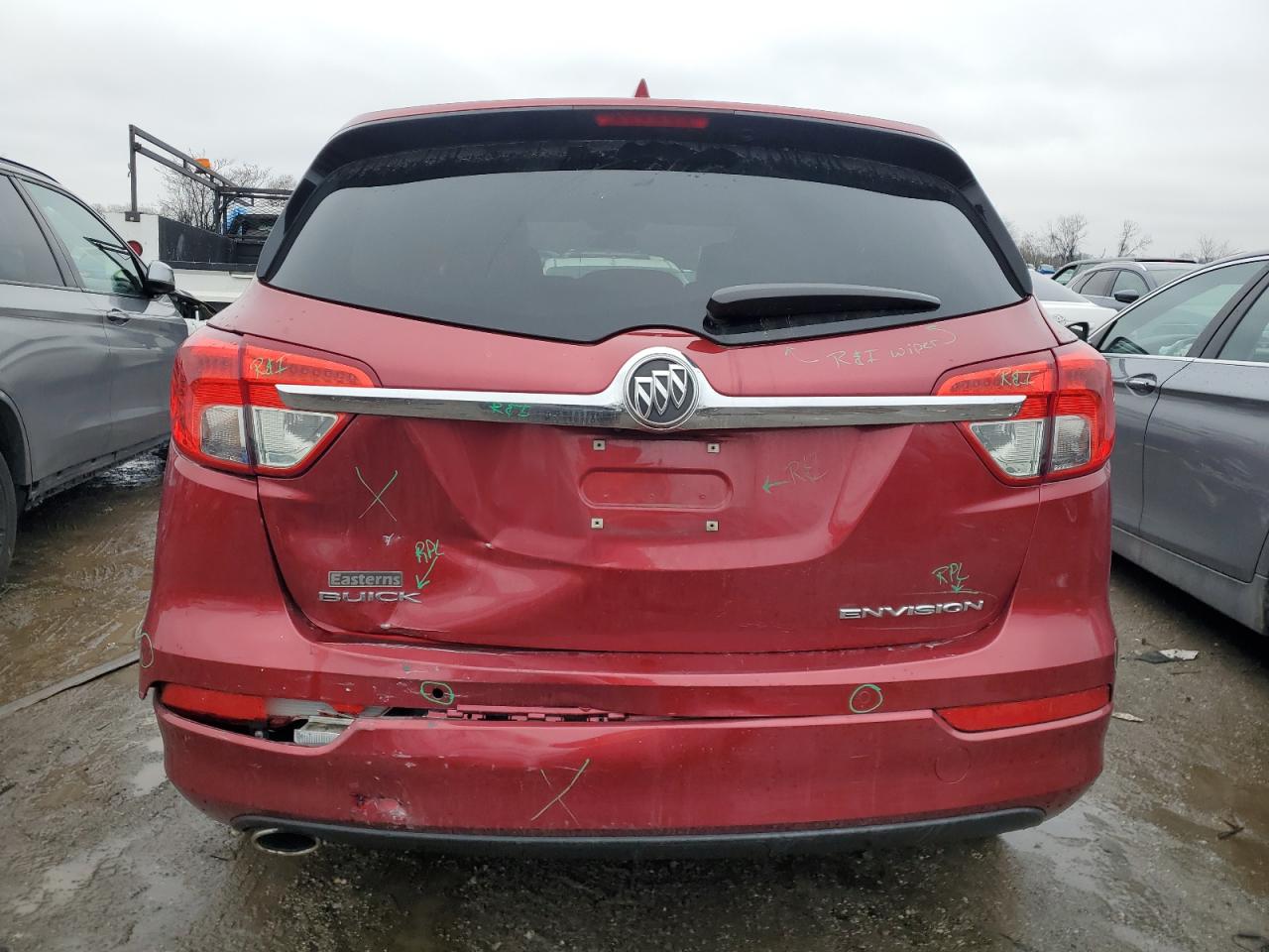 2017 Buick Envision VIN LRBFXASA2HD088487 Copart auction photo, all over / minor dent/scratches damage thumbnail 6