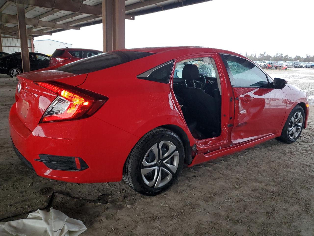 2017 Honda Civic VIN 2HGFC2F57HH530023 Copart auction photo, side / minor dent/scratches damage thumbnail 3