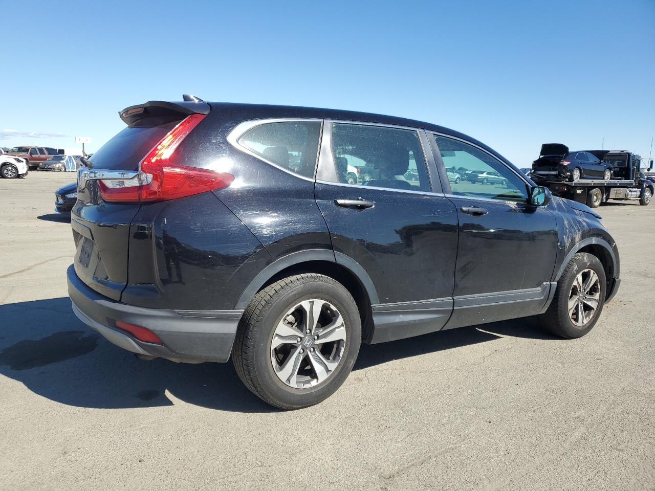 2018 Honda CR-V VIN 2HKRW5H34JH416722 Copart auction photo, front end / side damage thumbnail 3