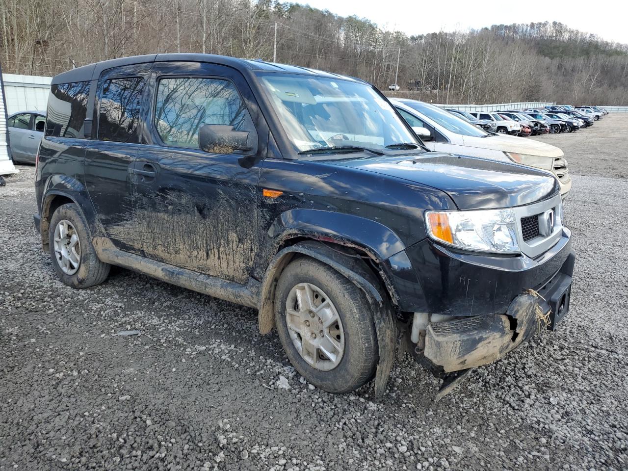 2010 Honda Element VIN 5J6YH2H36AL002383 Copart auction photo, front end / undercarriage damage thumbnail 4