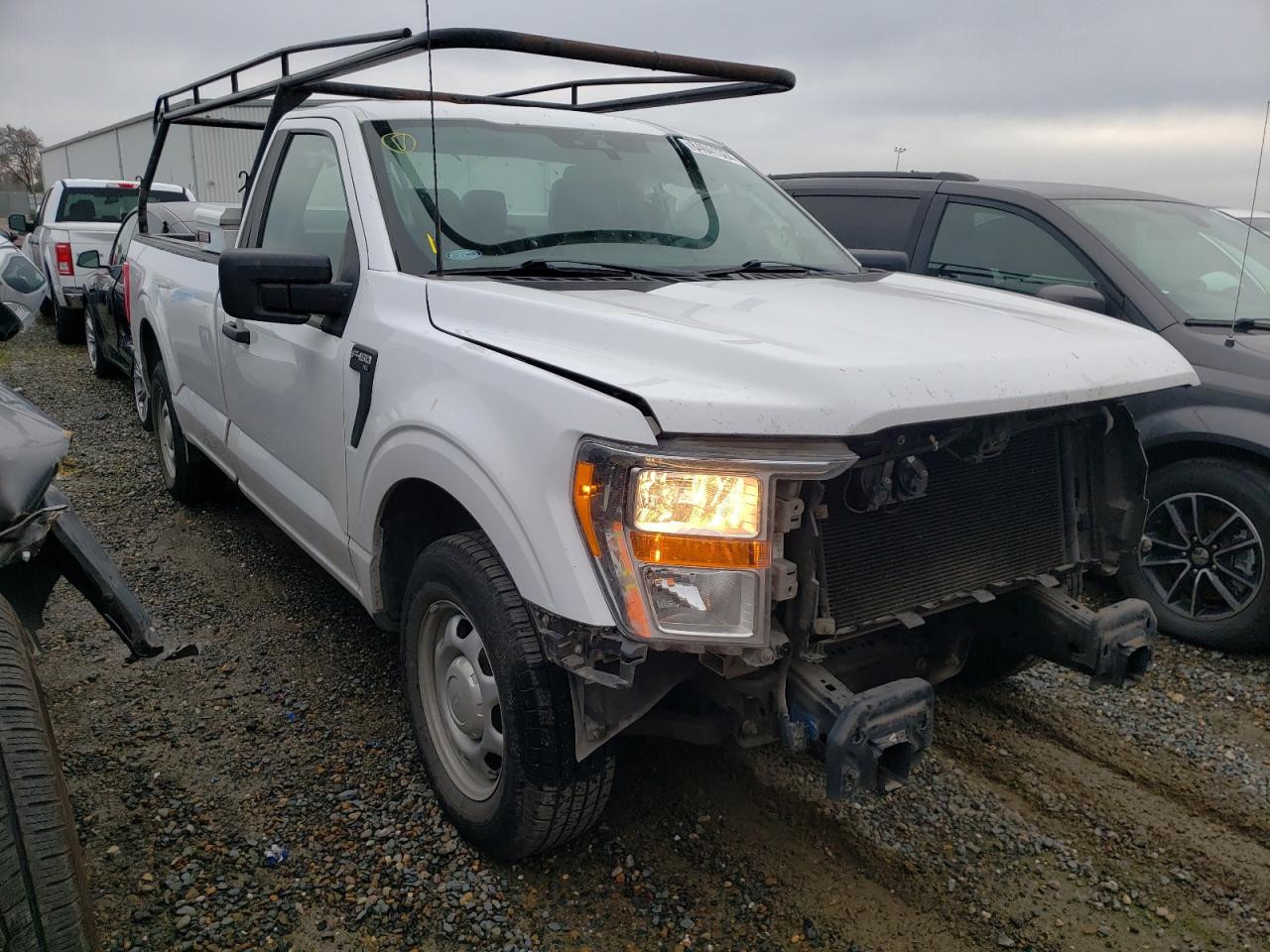 2021 Ford F-150 VIN 1FTMF1CB0MKE24758 Copart auction photo, front end damage thumbnail 4