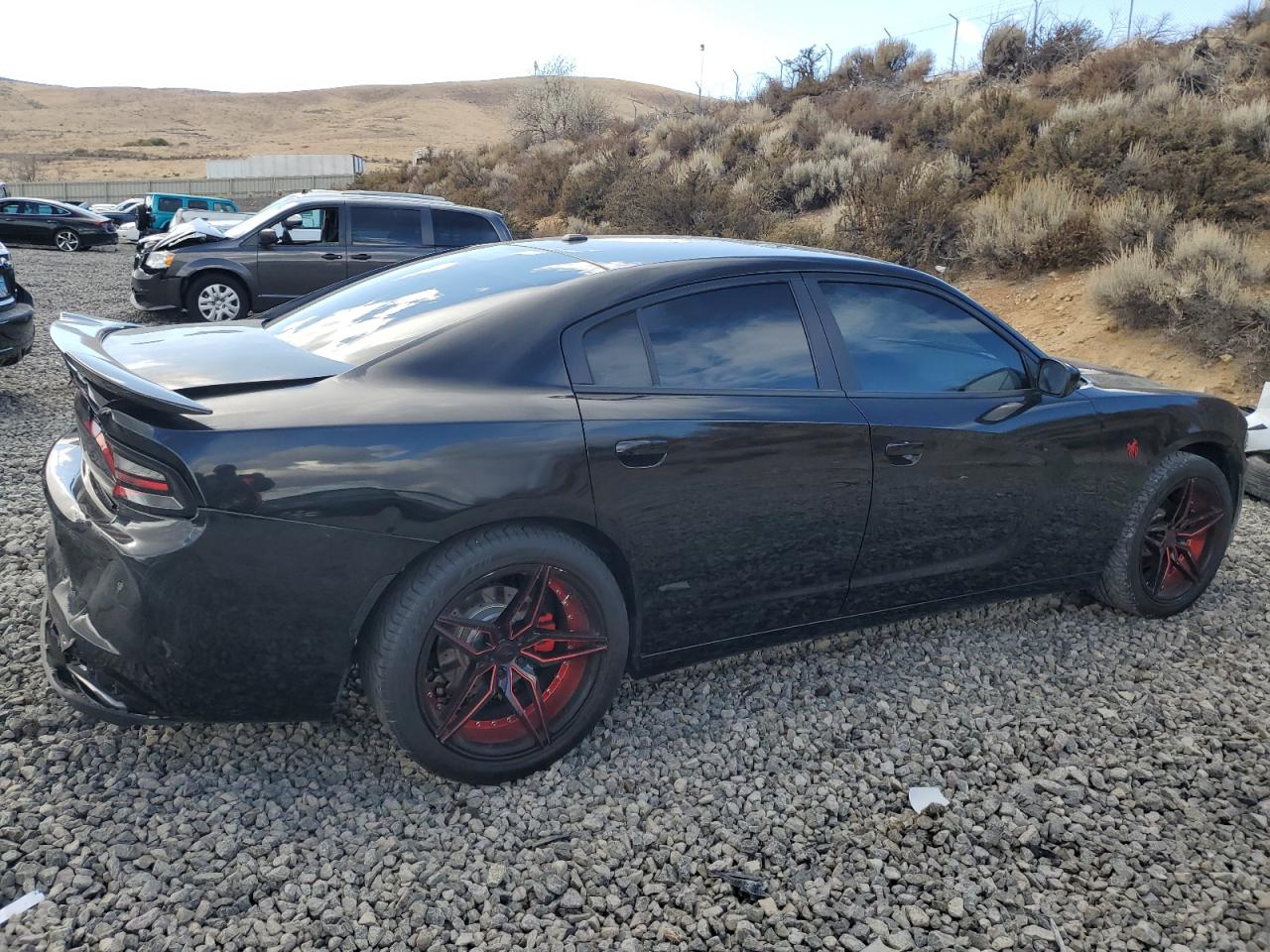 2019 Dodge Charger VIN 2C3CDXBG8KH643400 Copart auction photo, rear end damage thumbnail 3