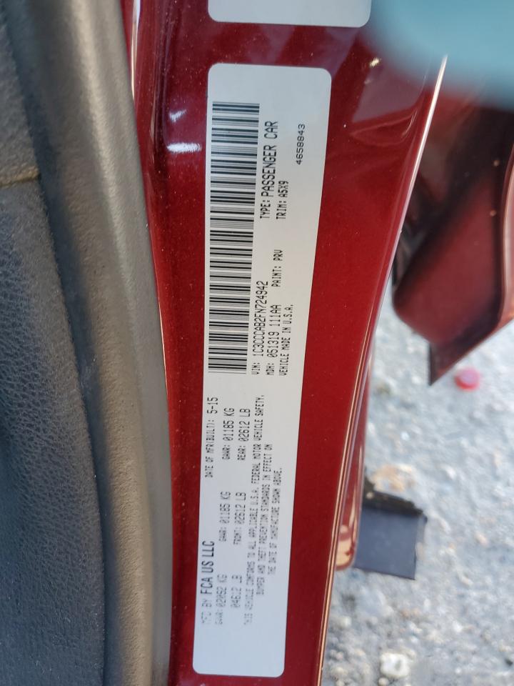 2015 Chrysler 200 VIN 1C3CCCAB2FN724942 Copart auction photo, front end damage thumbnail 12