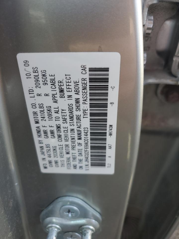 2010 Acura TSX VIN JH4CU2F69AC014423 Copart auction photo, undercarriage / minor dent/scratches damage thumbnail 12
