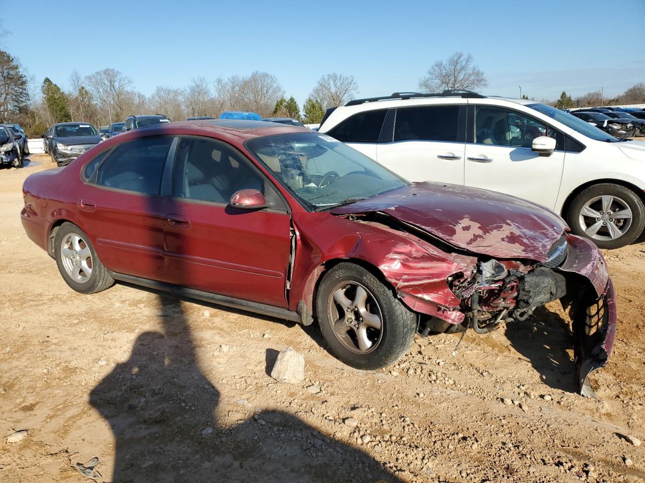 2002 Ford Taurus VIN 1FAFP55U92G146766 Copart auction photo, front end / side damage thumbnail 4
