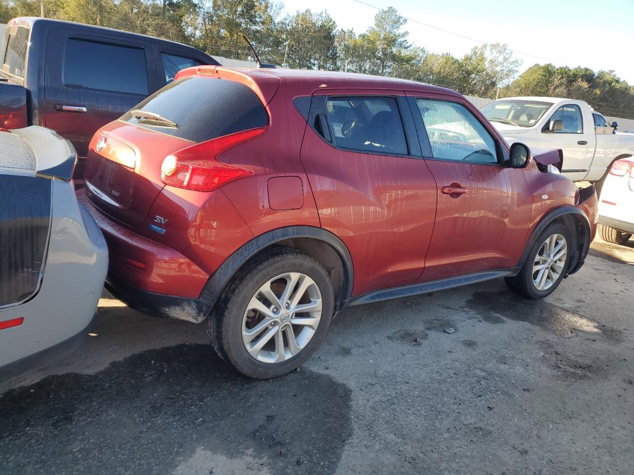 2014 Nissan Juke VIN JN8AF5MR6ET355709 Copart auction photo, front end damage thumbnail 3