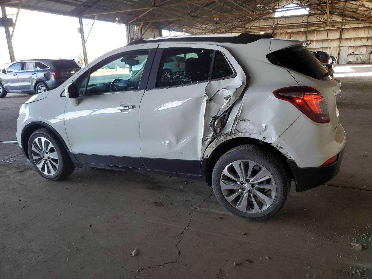 2018 Buick Encore VIN KL4CJASB1JB694728 Copart auction photo, side / rear end damage thumbnail 2