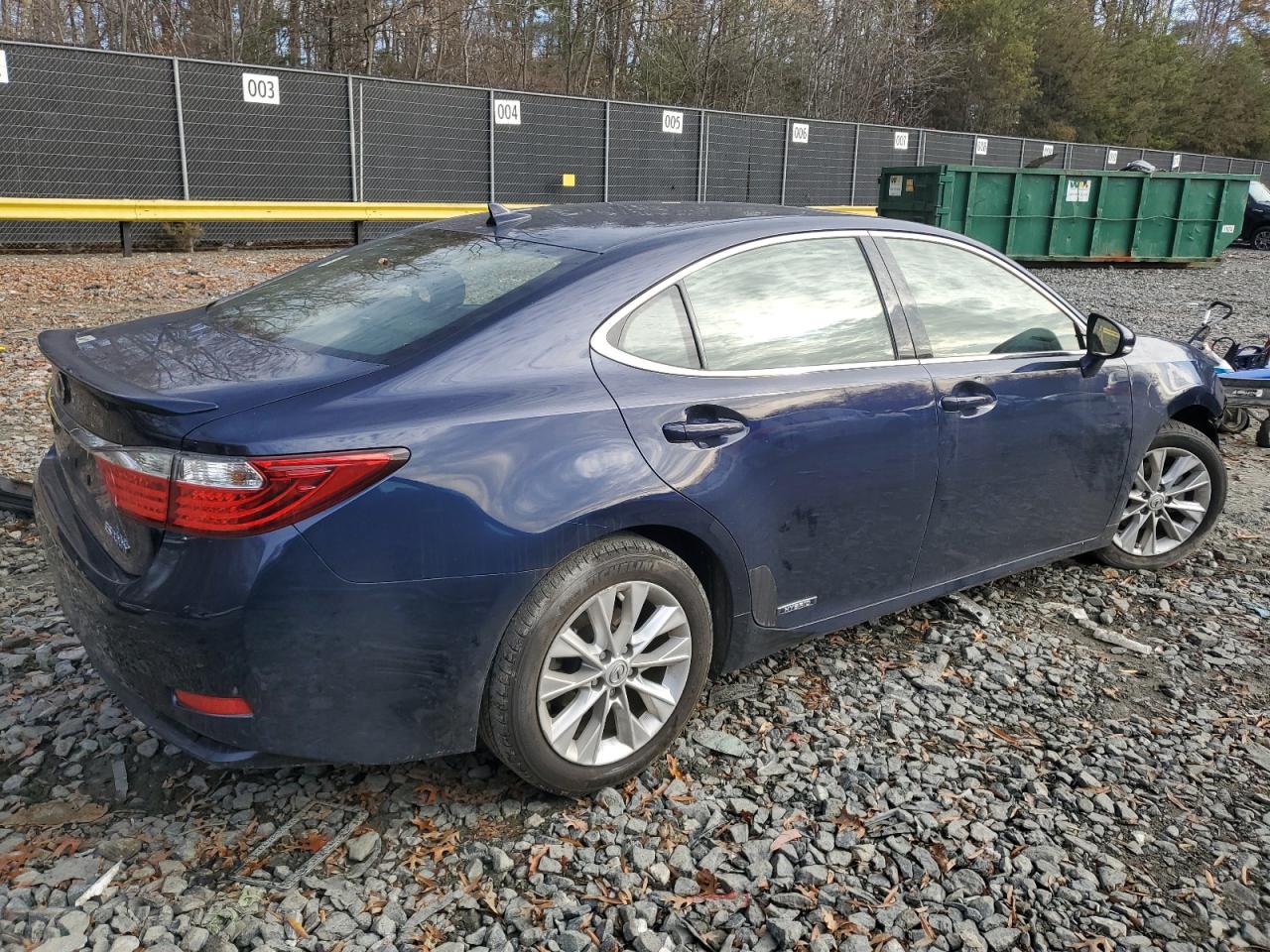 2013 Lexus ES VIN JTHBW1GGXD2025450 Copart auction photo, undercarriage / front end damage thumbnail 3