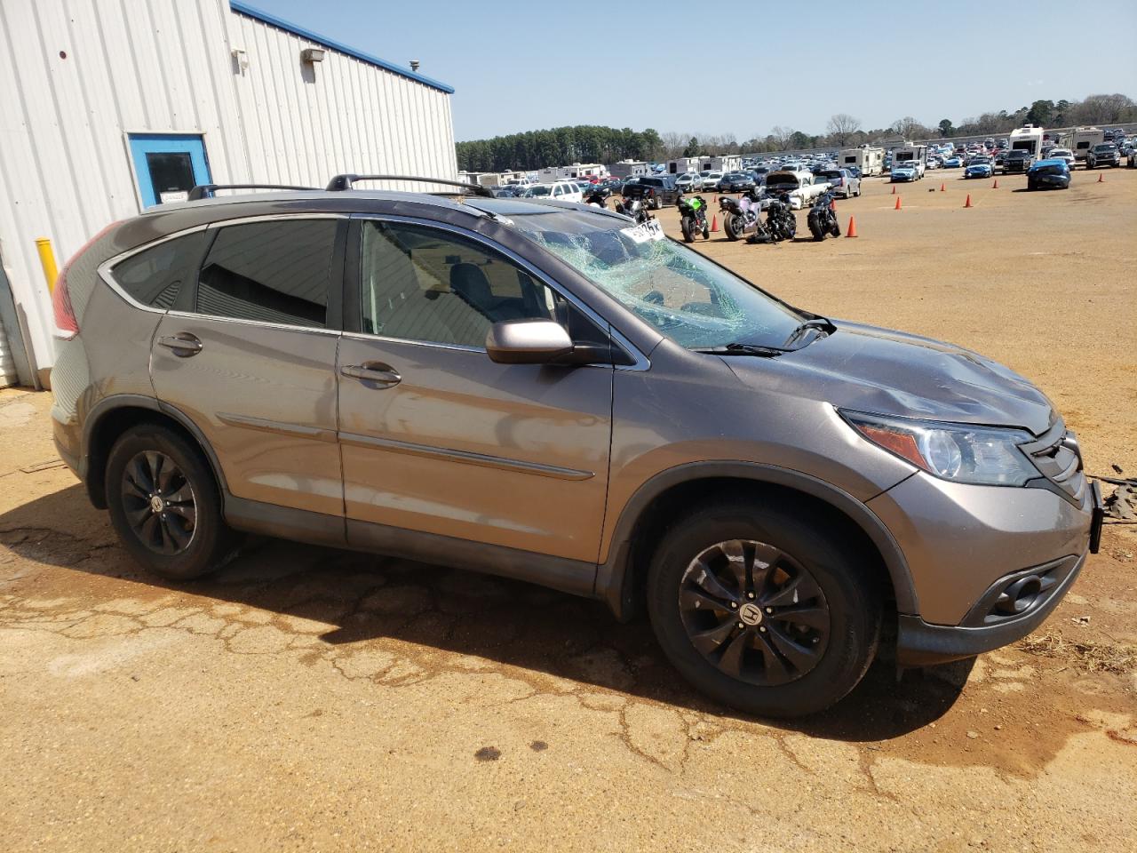 2012 Honda CR-V VIN 5J6RM3H74CL042165 Copart auction photo, rollover / mechanical damage thumbnail 4