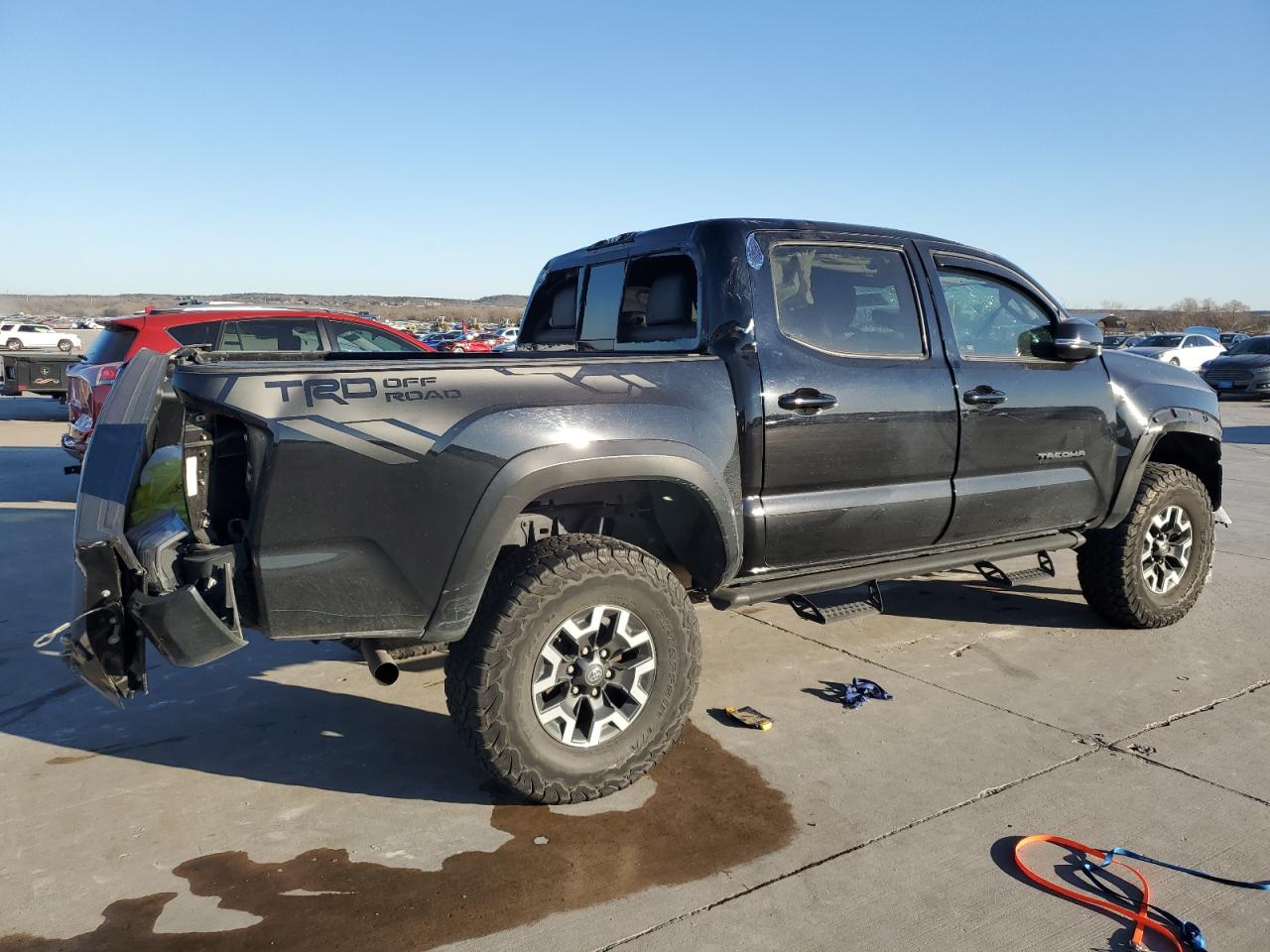 2020 Toyota Tacoma VIN 5TFCZ5AN3LX236678 Copart auction photo, all over damage thumbnail 3