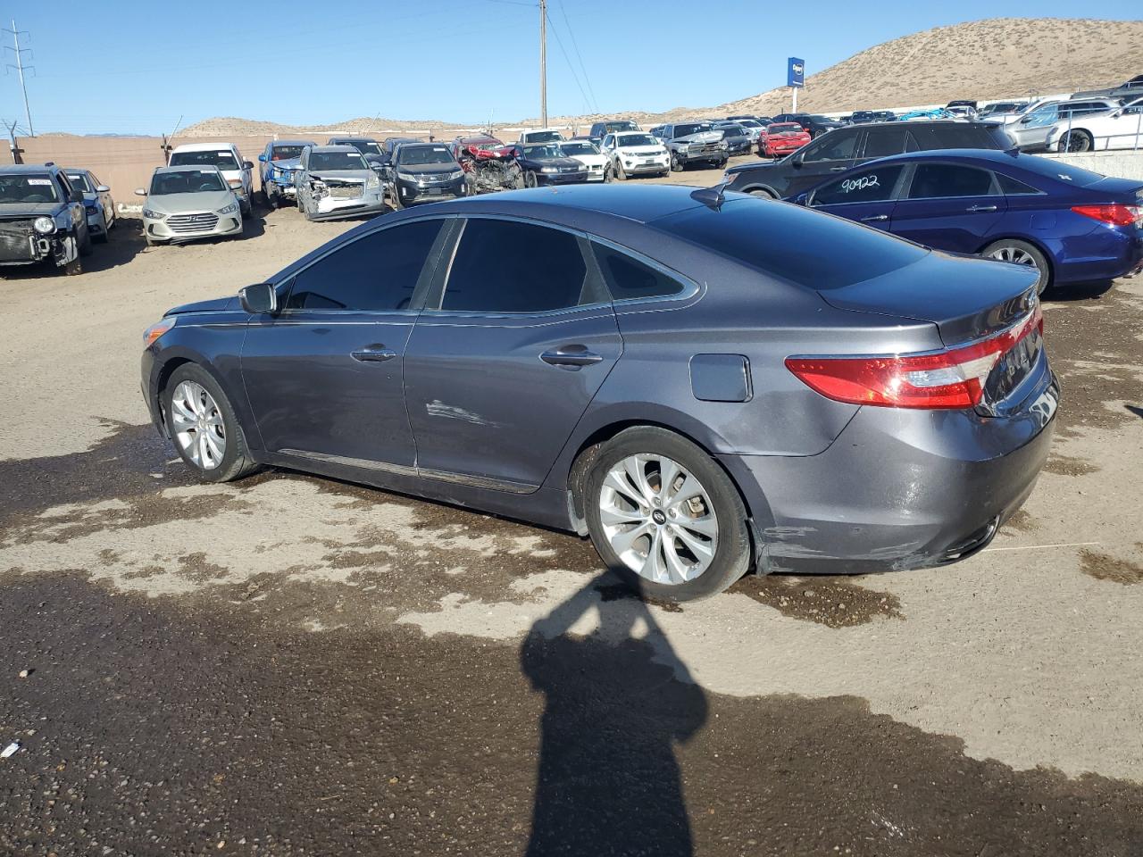 2012 Hyundai Azera VIN KMHFG4JG4CA183714 Copart auction photo, all over damage thumbnail 2