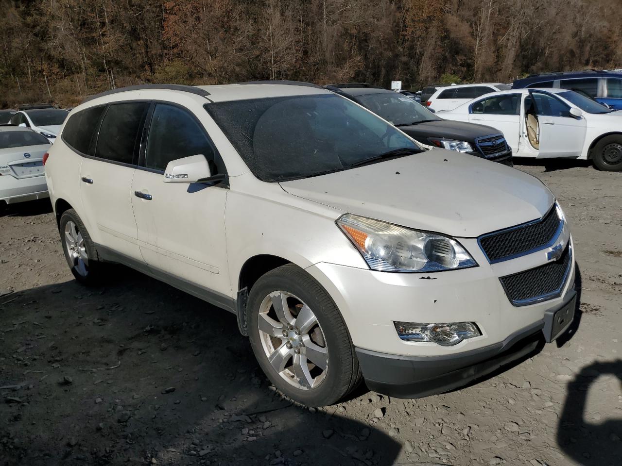 2012 Chevrolet Traverse VIN 1GNKVGEDXCJ313772 Copart auction photo, side / minor dent/scratches damage thumbnail 4