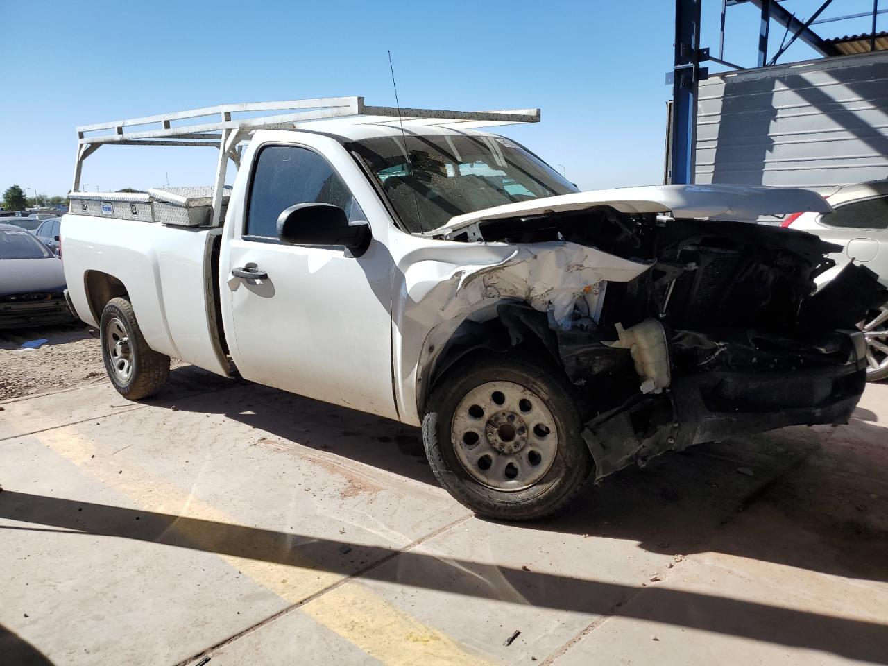 2012 Chevrolet Silverado VIN 1GCNCPEX0CZ188238 Copart auction photo, front end / side damage thumbnail 4