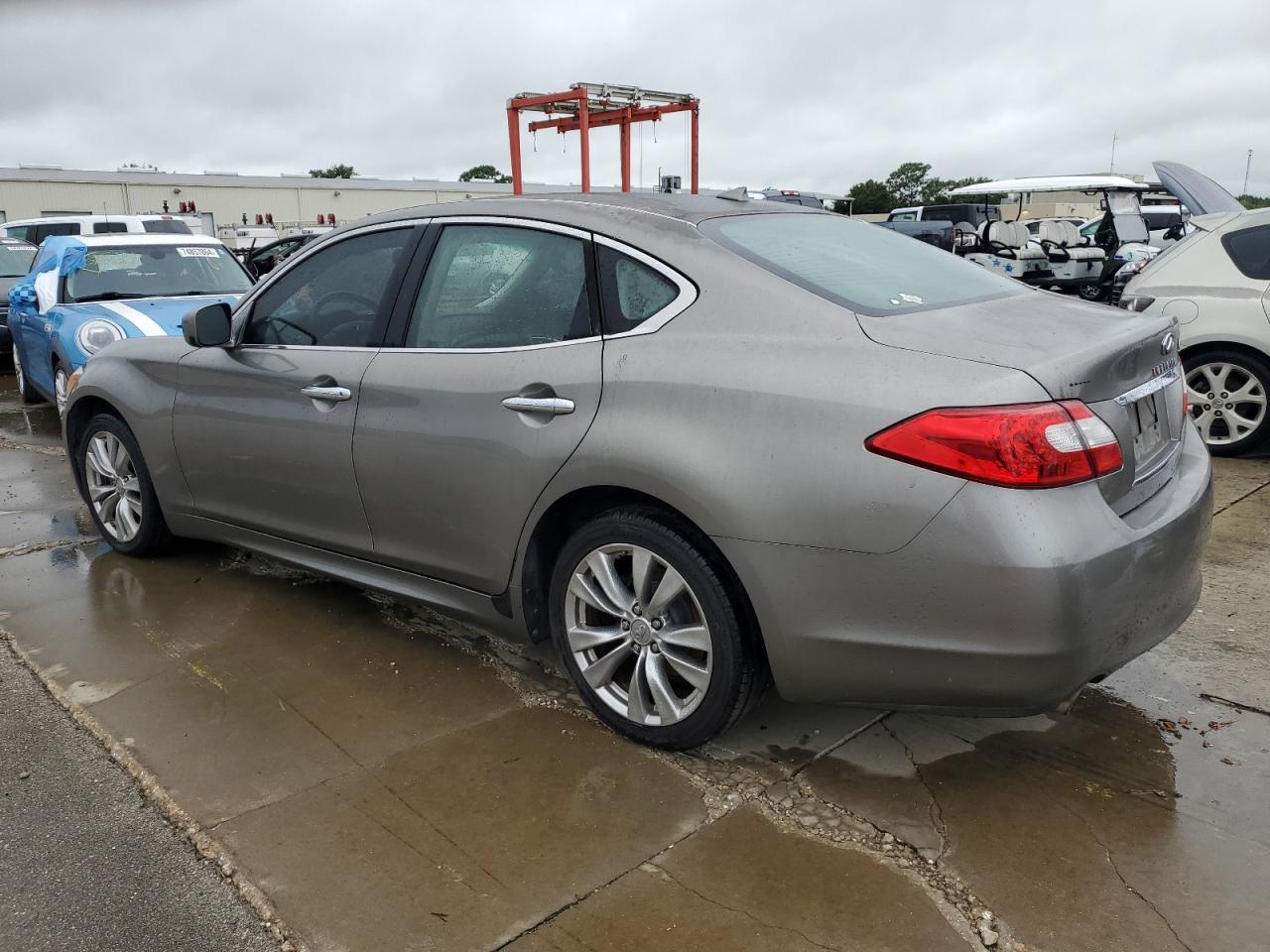 2012 Infiniti M VIN JN1BY1AP9CM333056 Copart auction photo, water/flood damage thumbnail 2