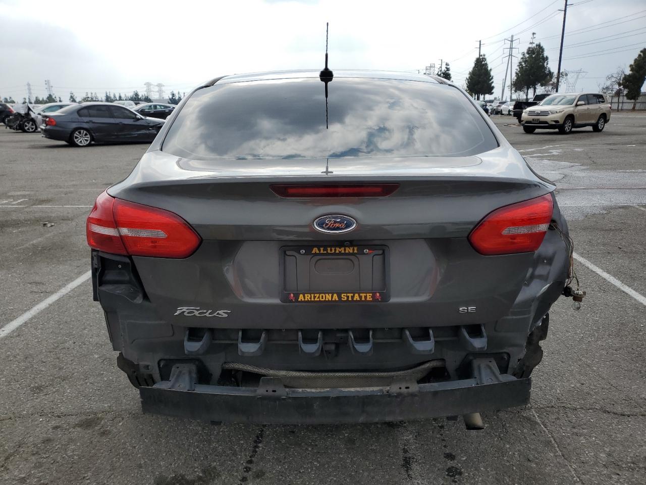 2016 Ford Focus VIN 1FADP3F2XGL259309 Copart auction photo, rear end damage thumbnail 6