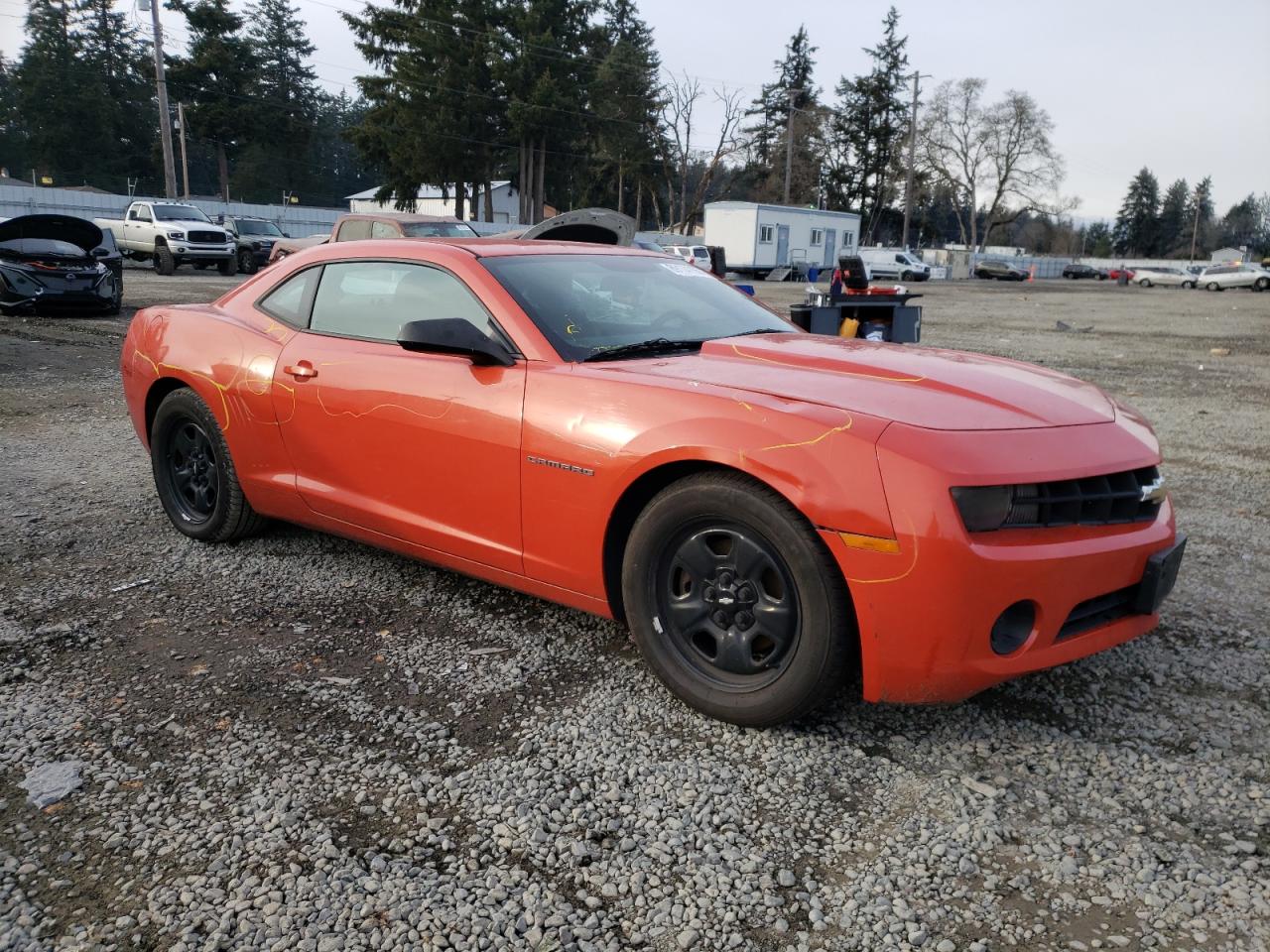 2013 Chevrolet Camaro VIN 2G1FE1E32D9214805 Copart auction photo, all over damage thumbnail 4
