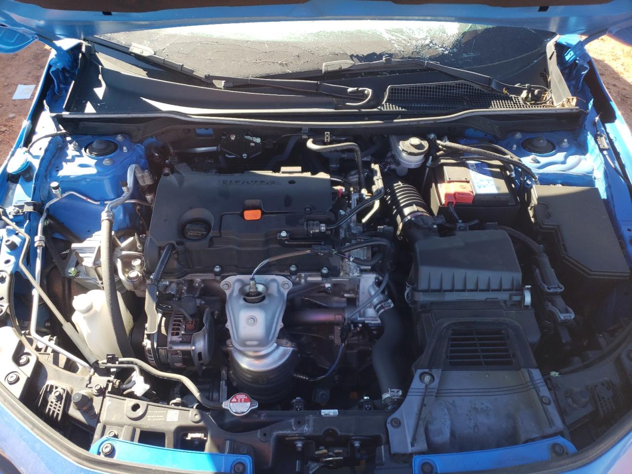 2022 Honda Civic VIN 19XFL2H86NE023160 Copart auction photo, front end / top/roof damage thumbnail 11