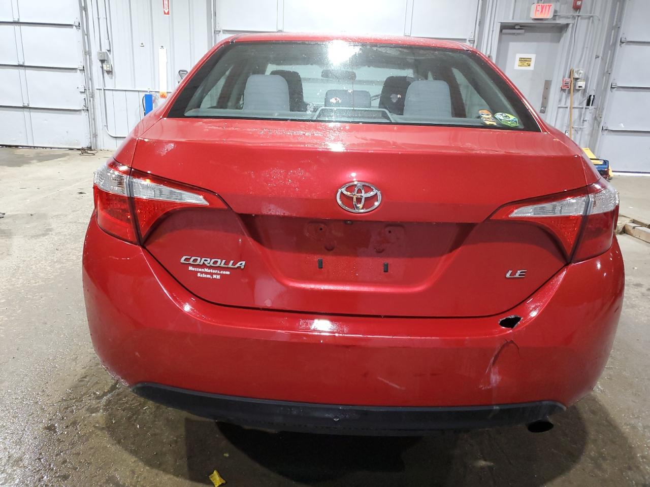 2016 Toyota Corolla VIN 2T1BURHE1GC655589 Copart auction photo, front end / minor dent/scratches damage thumbnail 6