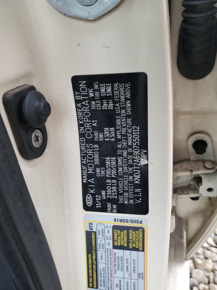 2013 KIA Soul VIN KNDJT2A69D7550112 Copart auction photo, front end damage thumbnail 14