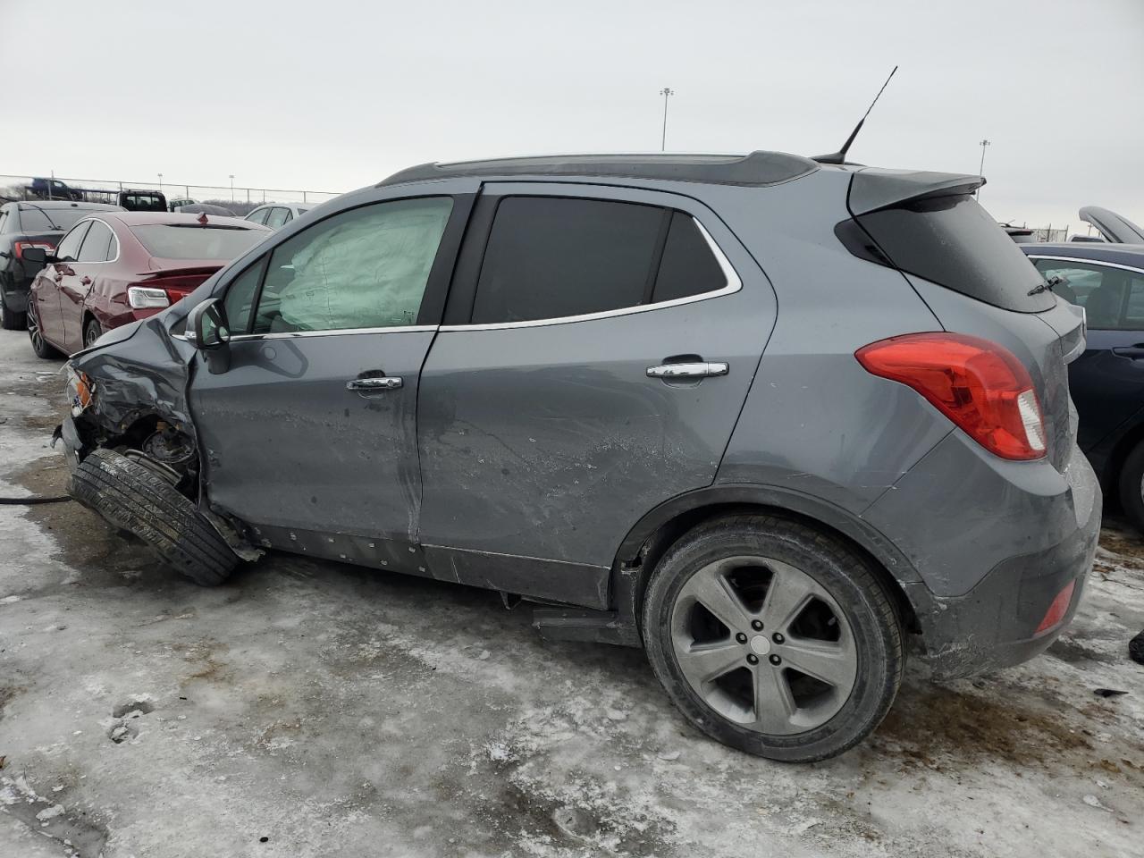 2014 Buick Encore VIN KL4CJFSB6EB568819 Copart auction photo, all over / undercarriage damage thumbnail 2