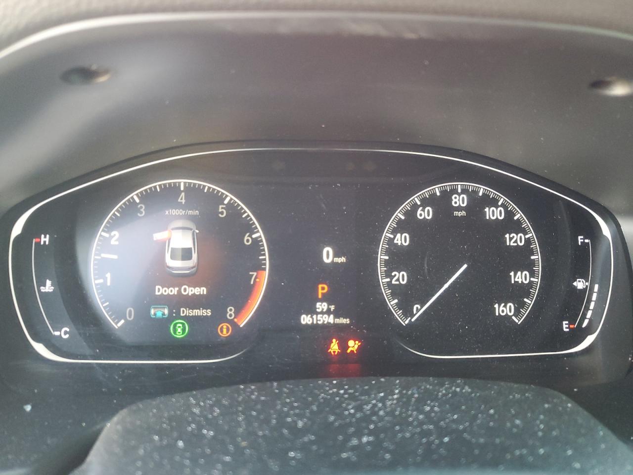 2021 Honda Accord VIN 1HGCV2F36MA017401 Copart auction photo, rollover damage thumbnail 9