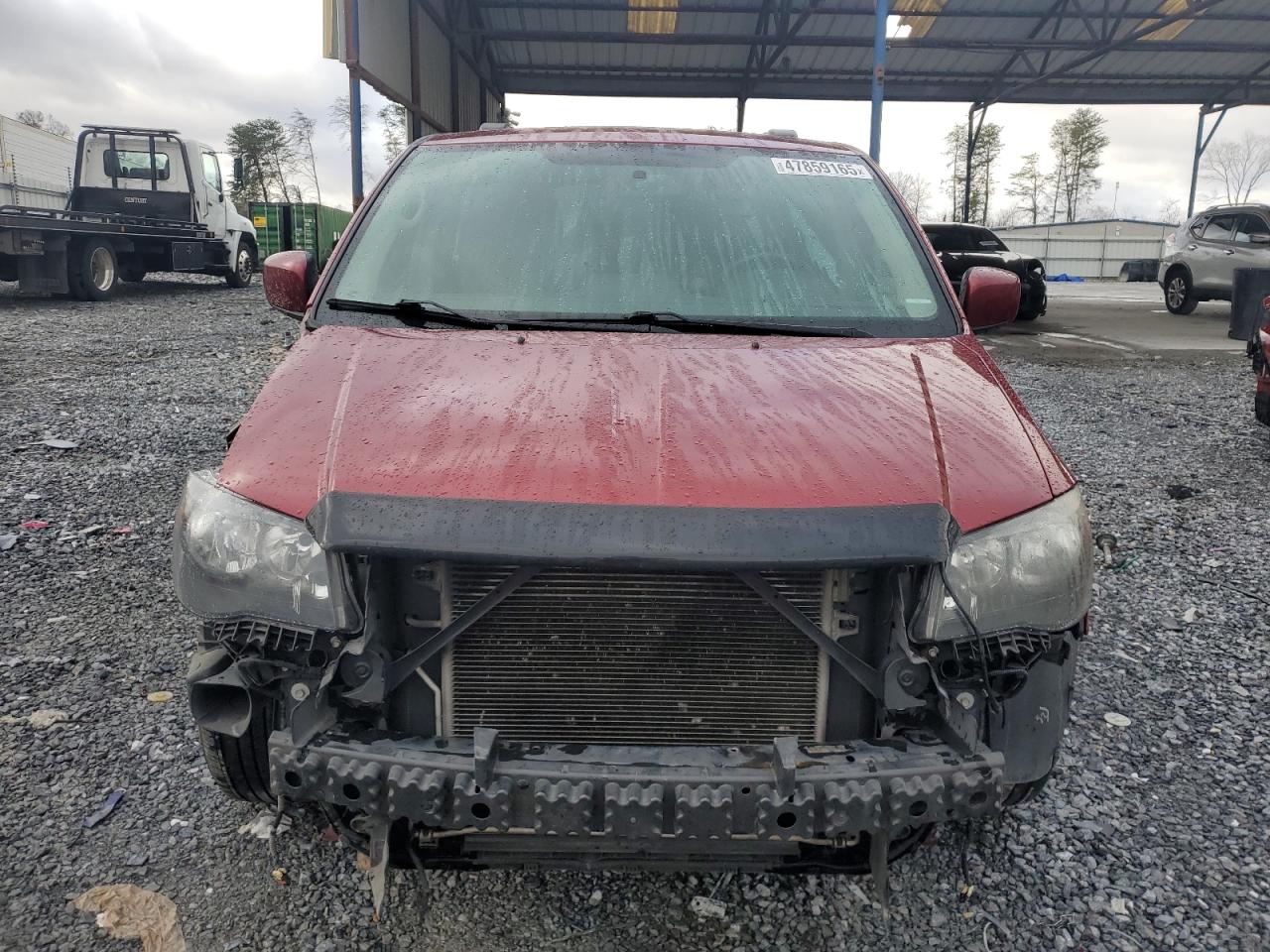 2014 Chrysler Town & Country VIN 2C4RC1BG3ER233771 Copart auction photo, front end / side damage thumbnail 5