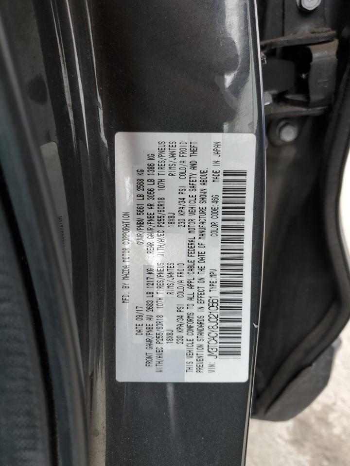 2018 Mazda CX-9 VIN JM3TCACY8J0210561 Copart auction photo, front end damage thumbnail 14
