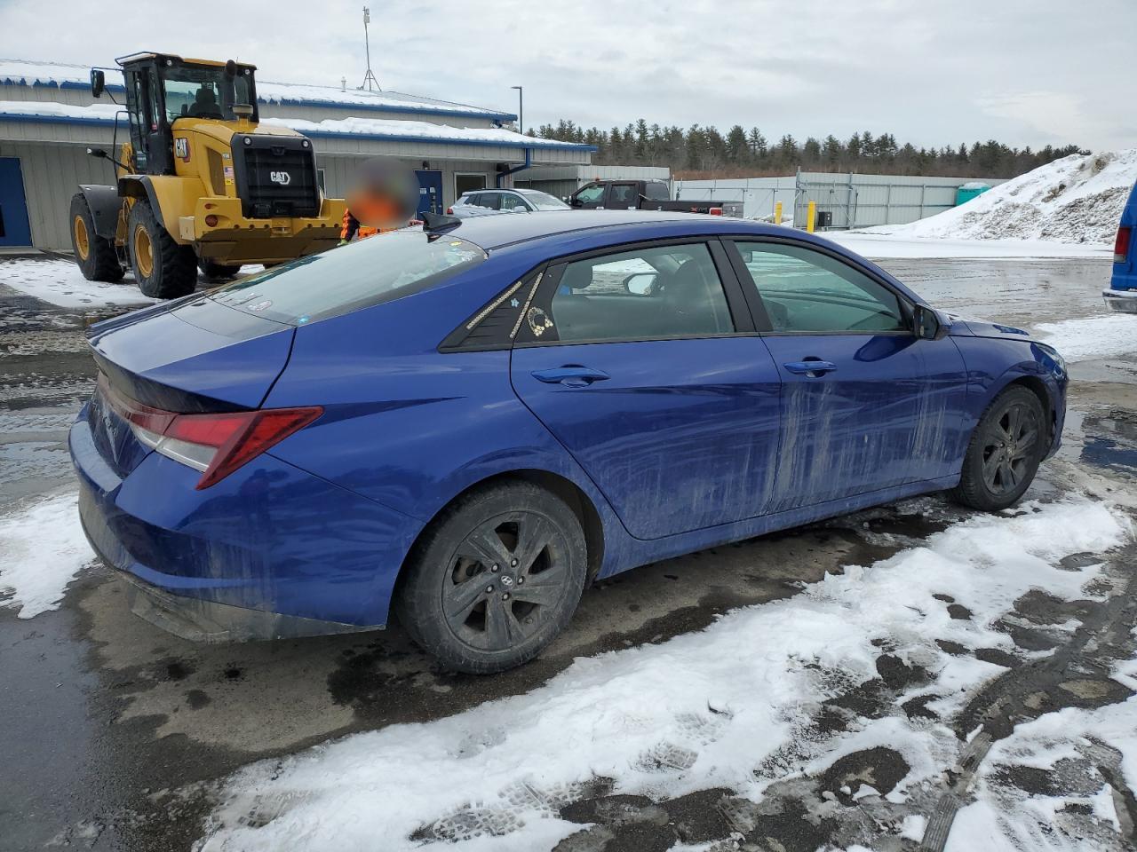2021 Hyundai Elantra VIN 5NPLM4AG1MH045347 Copart auction photo, side damage thumbnail 3