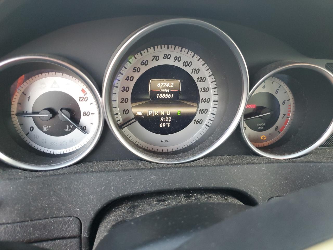 2013 Mercedes-Benz C-klasse VIN WDDGF4HB1DR262613 Copart auction photo, front end damage thumbnail 9