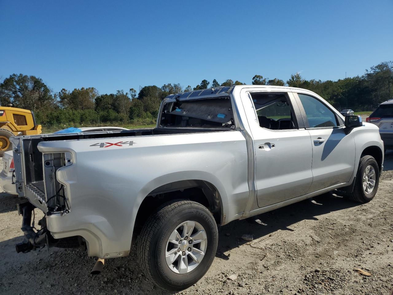 2021 Chevrolet Silverado VIN 1GCUYDED6MZ357620 Copart auction photo, rear end / side damage thumbnail 3