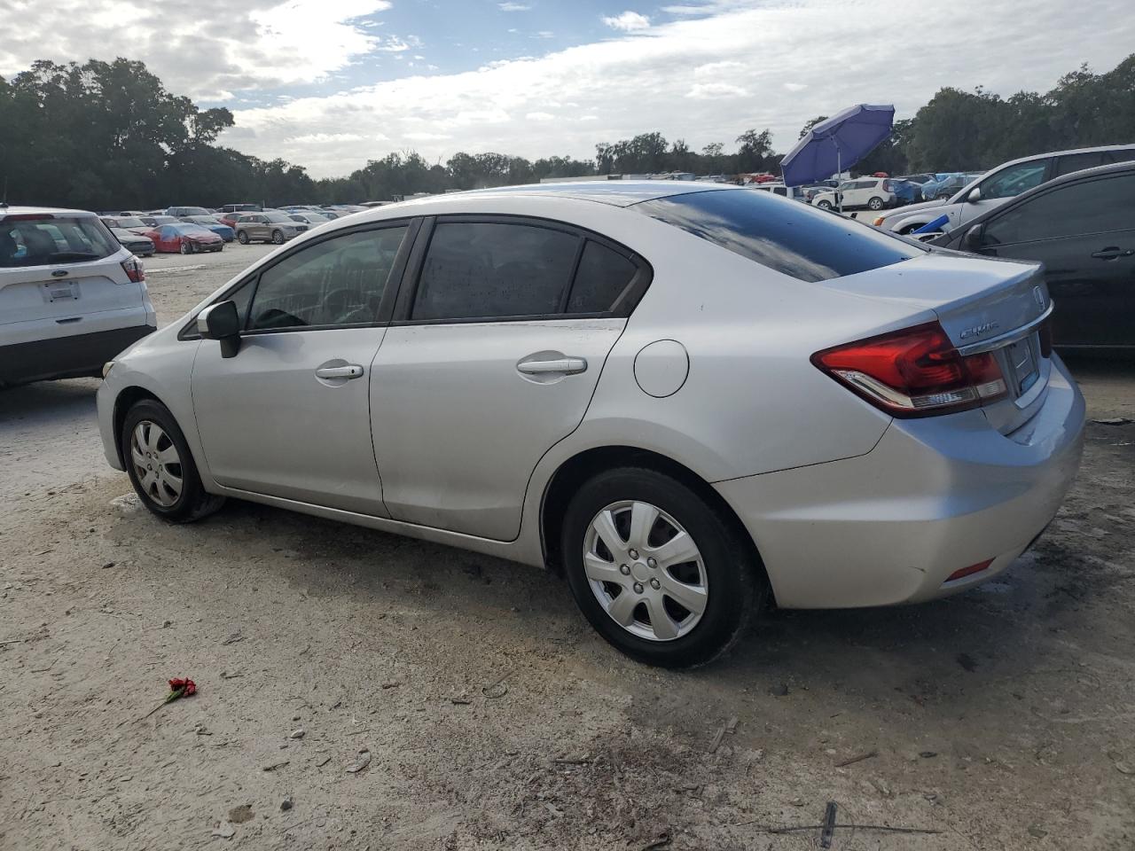 2015 Honda Civic VIN 19XFB2F50FE267562 Copart auction photo, side damage thumbnail 2