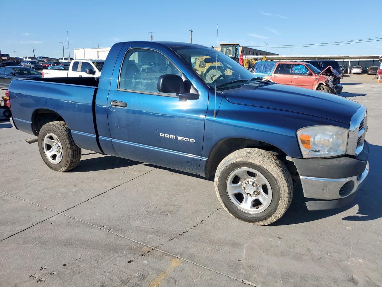 2007 Dodge RAM VIN 1D7HA16K57J643615 Copart auction photo, side damage thumbnail 4