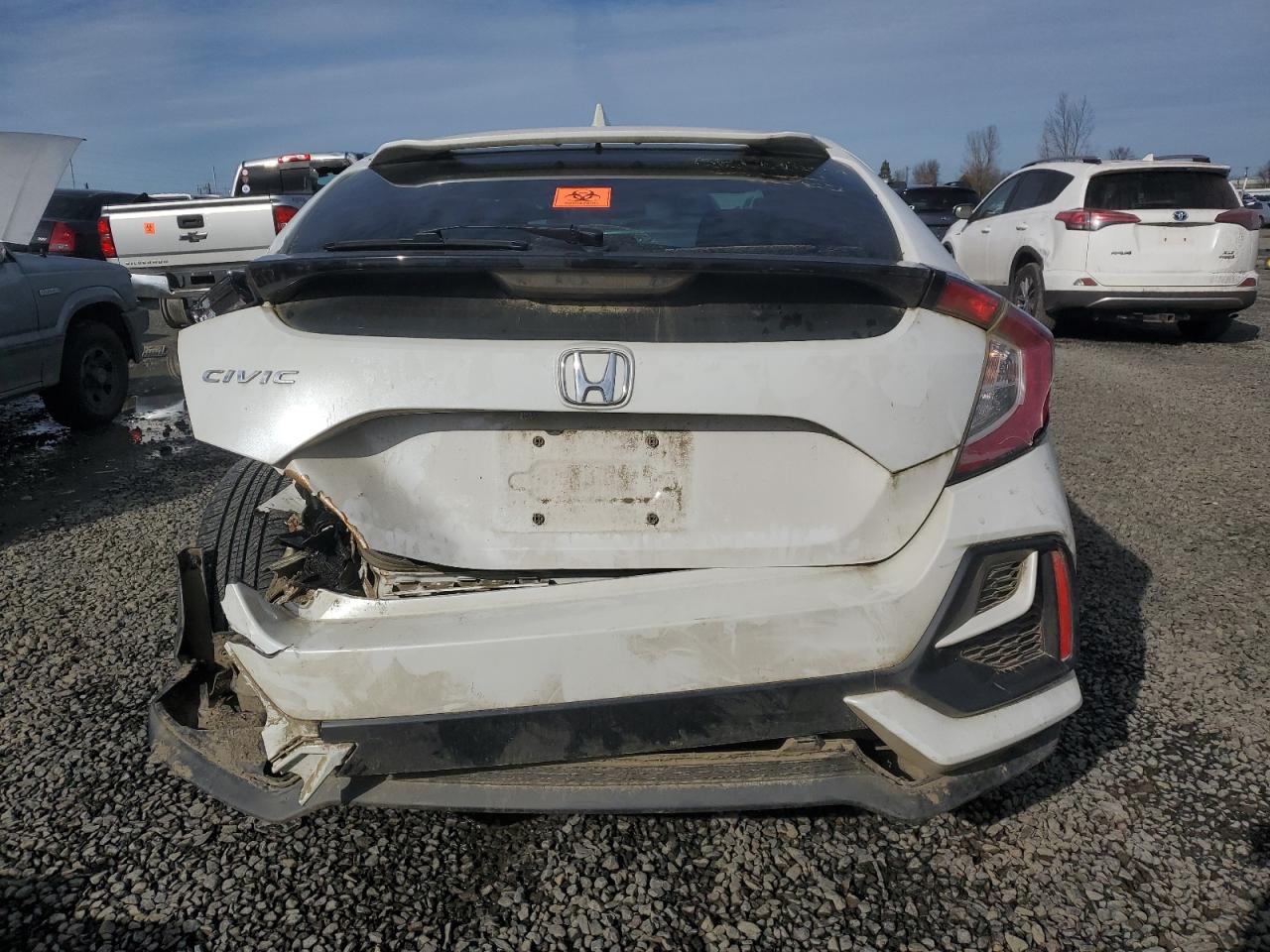 2021 Honda Civic VIN SHHFK7H69MU401025 Copart auction photo, rear end damage thumbnail 6