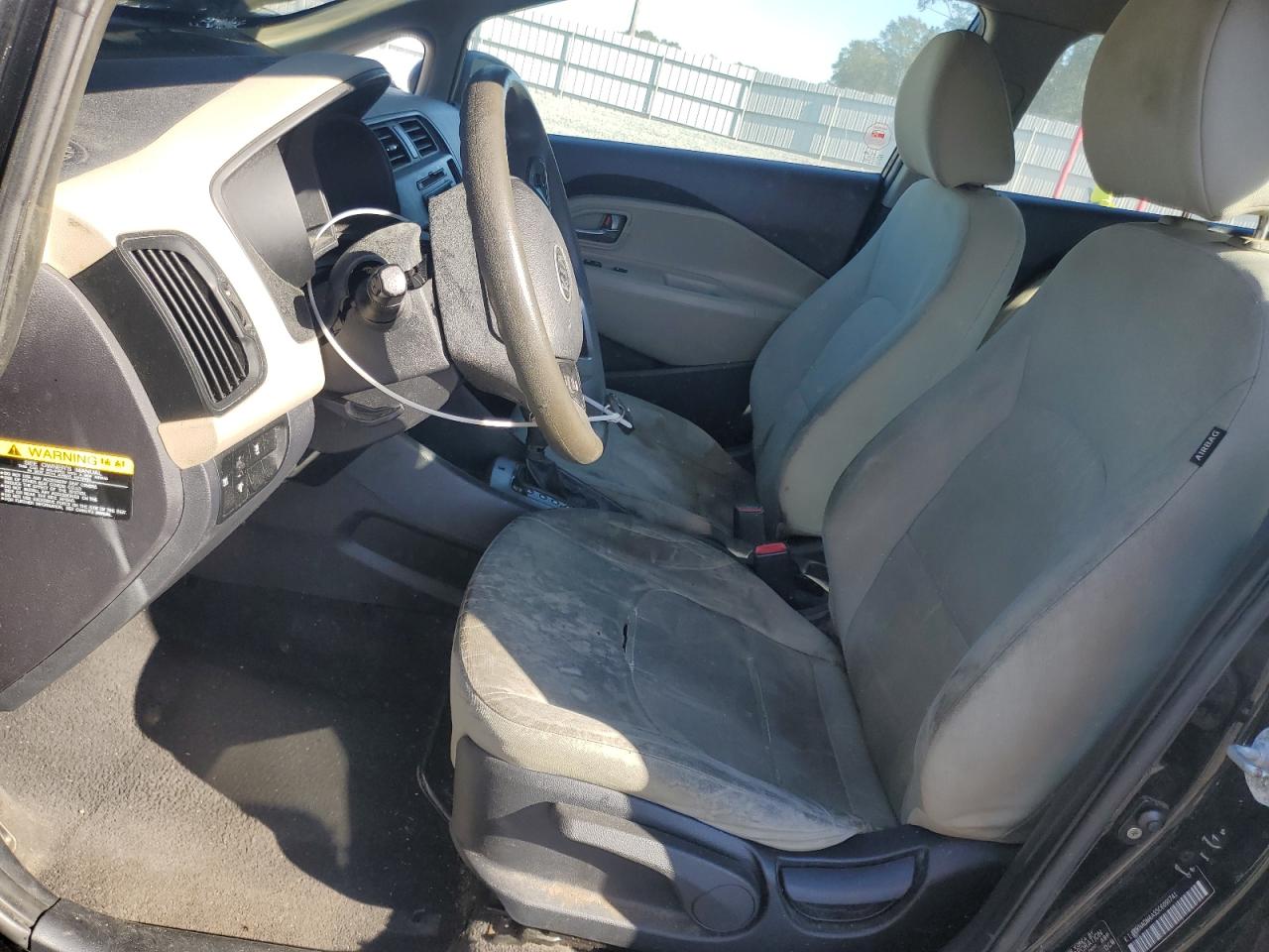 2012 KIA Rio VIN KNADM4A35C6091741 Copart auction photo, front end damage thumbnail 7
