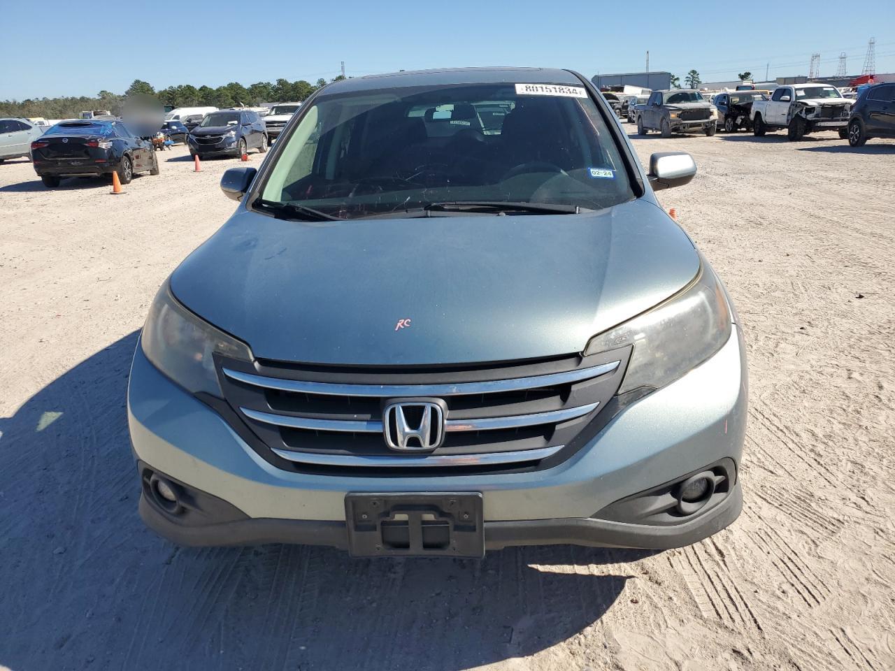 2012 Honda CR-V VIN 5J6RM3H54CL001632 Copart auction photo, all over damage thumbnail 5