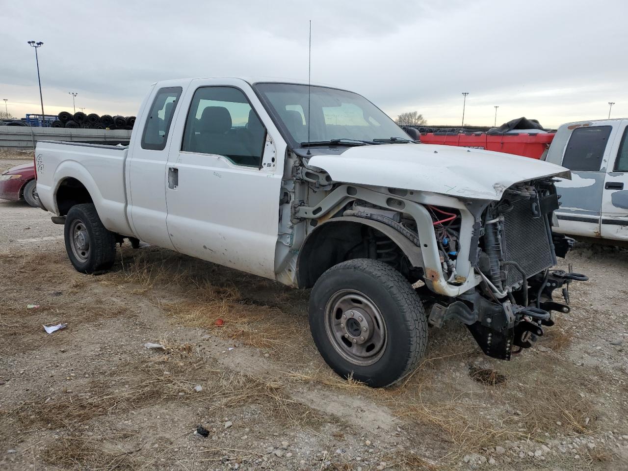 2014 Ford F350 VIN 1FT8X3B6XEEB01977 Copart auction photo, front end damage thumbnail 4