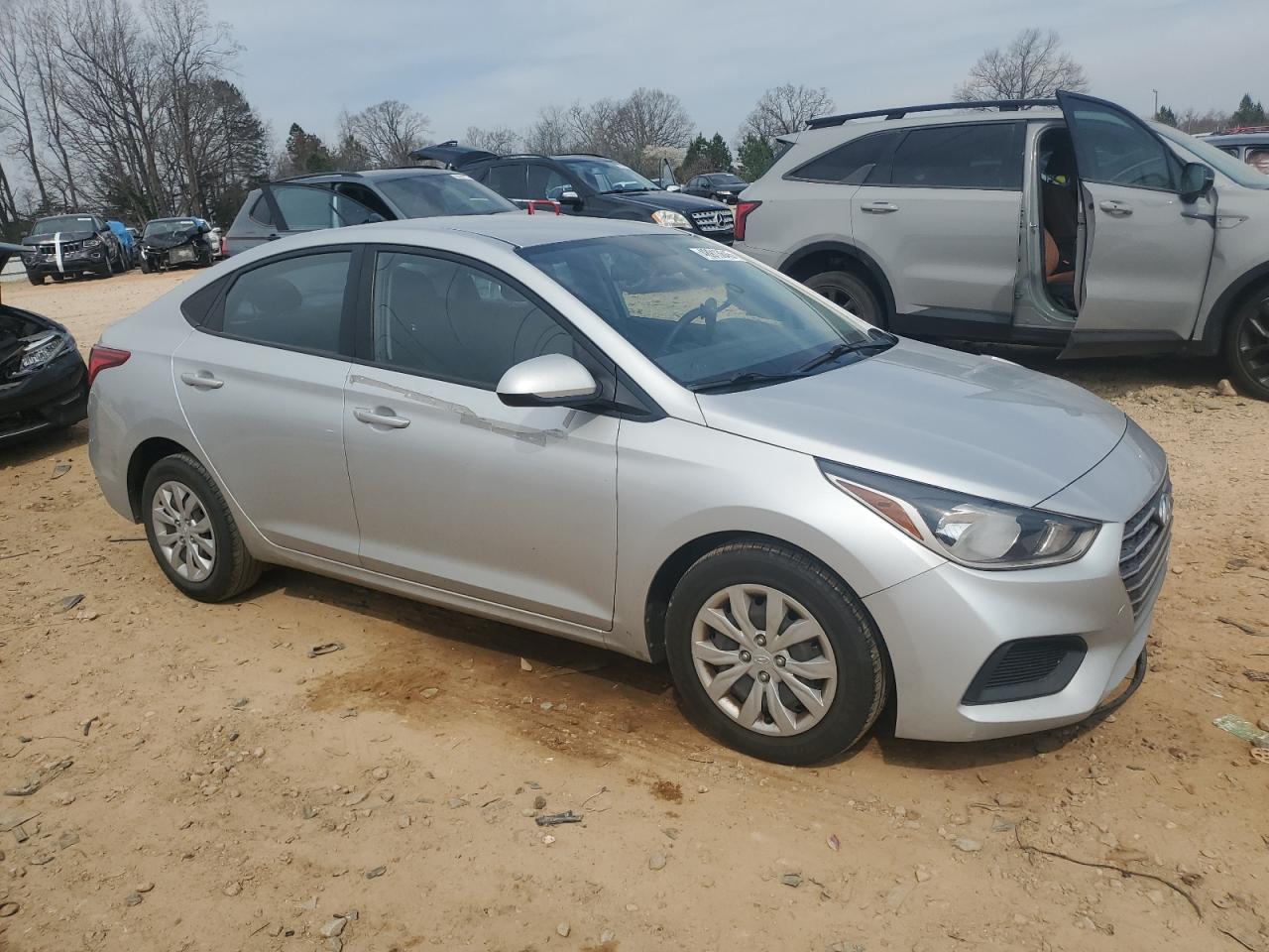 2019 Hyundai Accent VIN 3KPC24A36KE065095 Copart auction photo, front end damage thumbnail 4