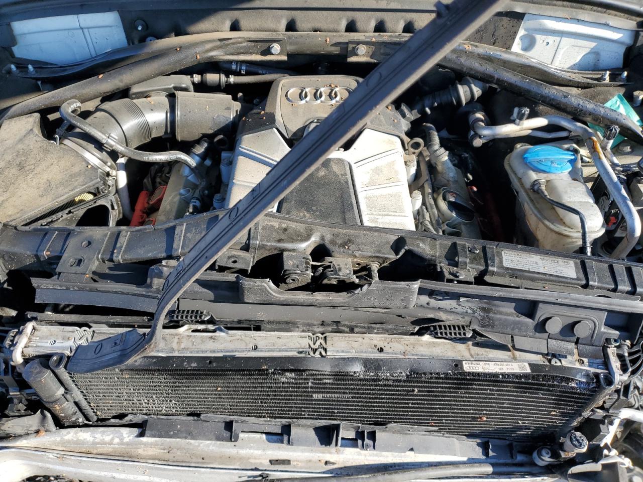 2013 Audi Q5 VIN WA1DGAFP5DA079828 Copart auction photo, front end / top/roof damage thumbnail 12