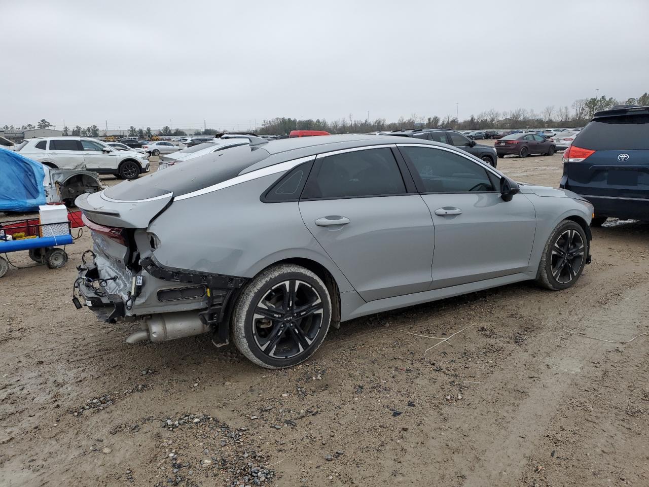 2022 KIA K5 VIN 5XXG64J25NG155136 Copart auction photo, front end / rear end damage thumbnail 3