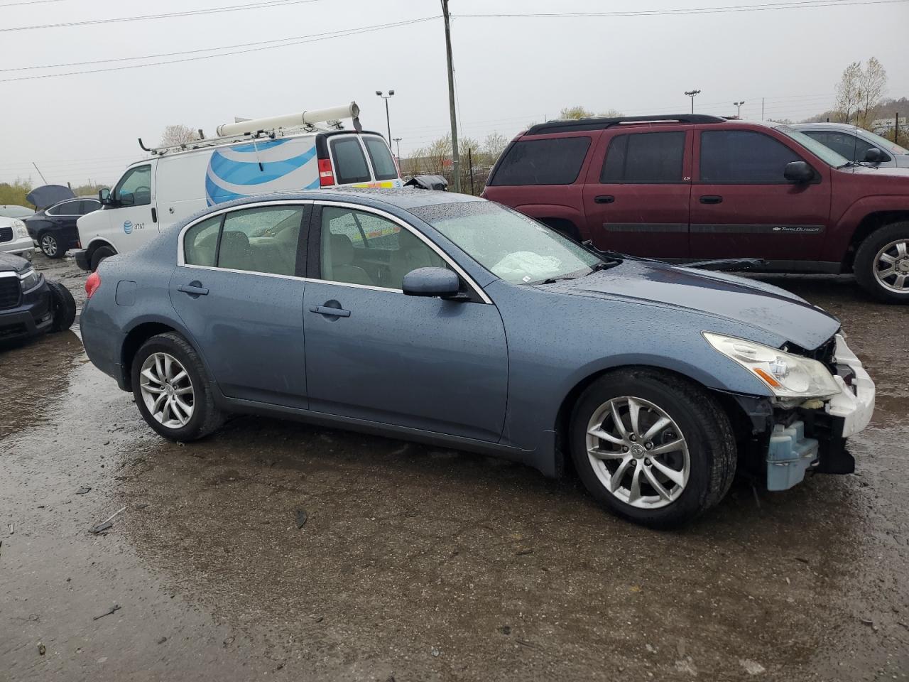 2008 Infiniti G VIN JNKBV61FX8M276981 Copart auction photo, front end / minor dent/scratches damage thumbnail 4