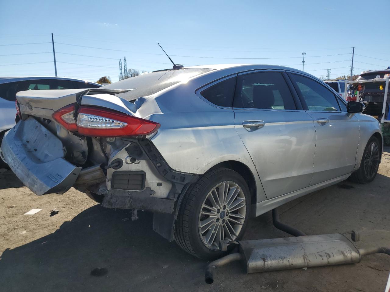 2014 Ford Fusion VIN 3FA6P0H91ER332664 Copart auction photo, rear end damage thumbnail 3