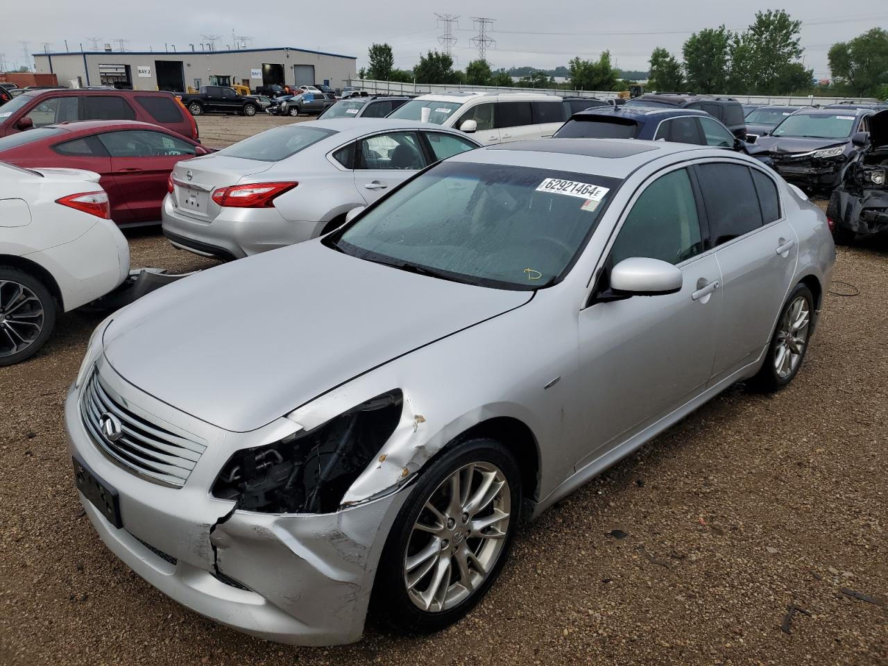 2008 Infiniti G VIN JNKBV61F18M257624