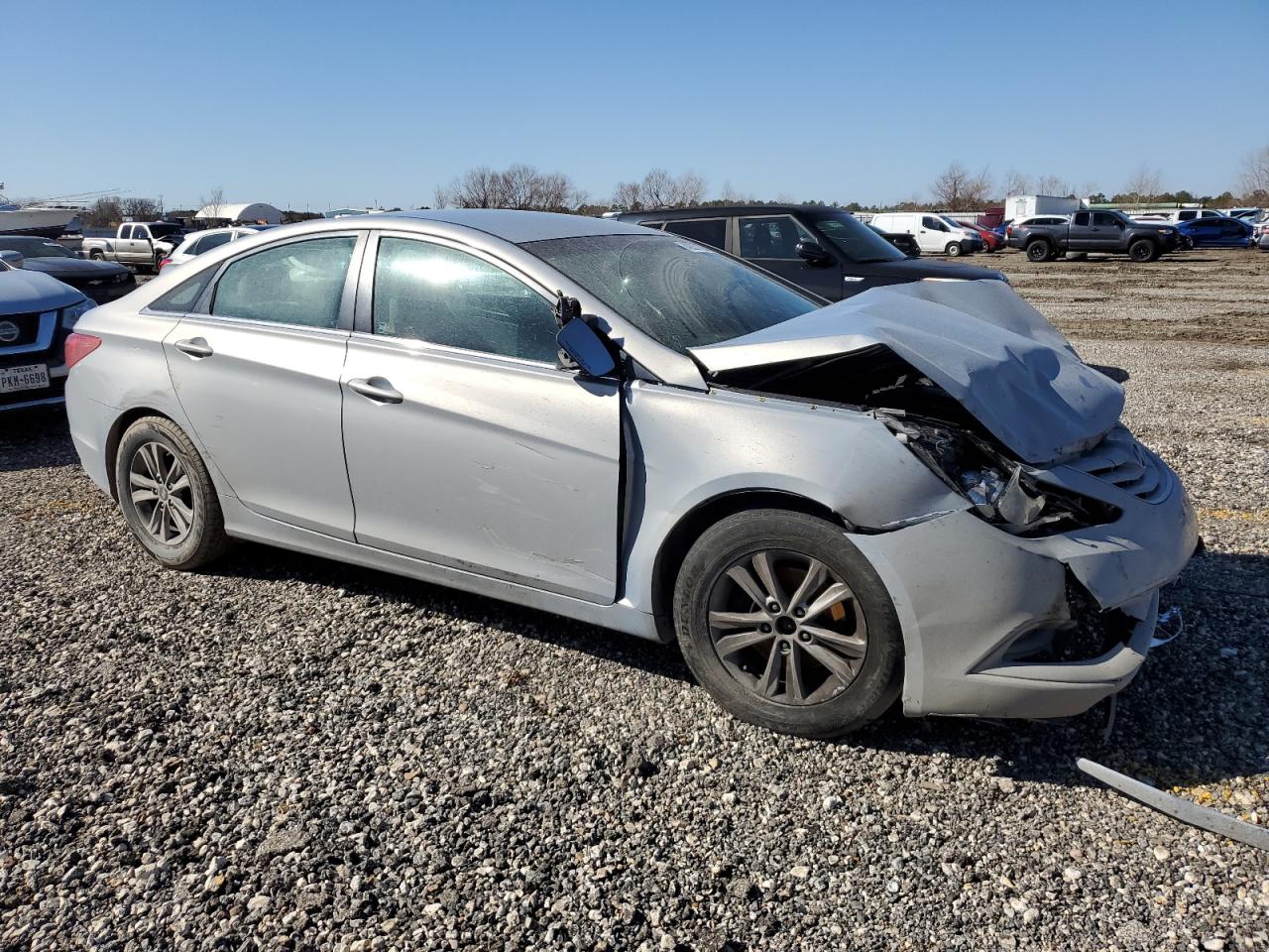 2011 Hyundai Sonata VIN 5NPEB4AC6BH181398 Copart auction photo, front end / side damage thumbnail 4