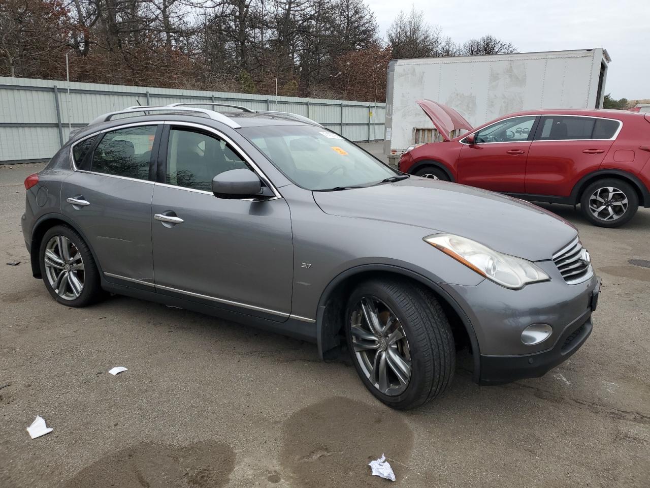 2014 Infiniti QX50 VIN JN1BJ0HR1EM191987 Copart auction photo, water/flood / minor dent/scratches damage thumbnail 4
