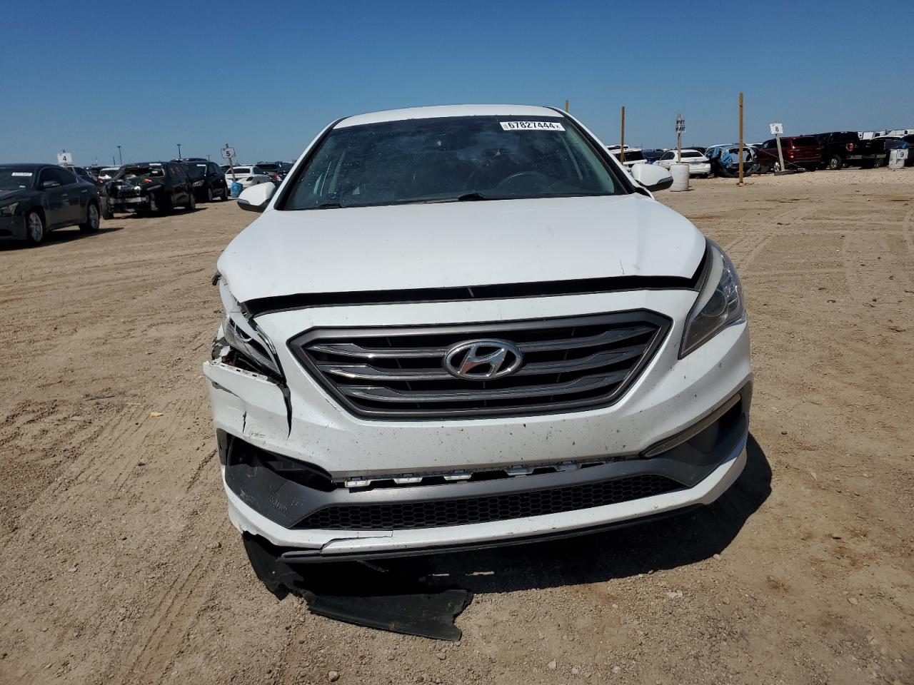 2015 Hyundai Sonata VIN 5NPE34AF7FH028266 Copart auction photo, front end / minor dent/scratches damage thumbnail 5