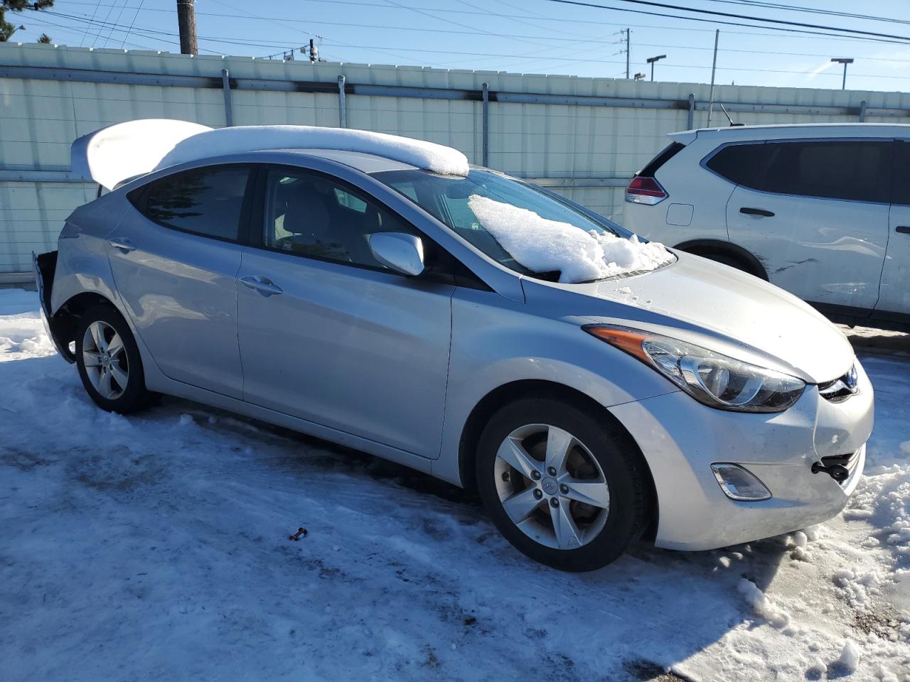 2013 Hyundai Elantra VIN KMHDH4AE9DU580175 Copart auction photo, rear end damage thumbnail 4