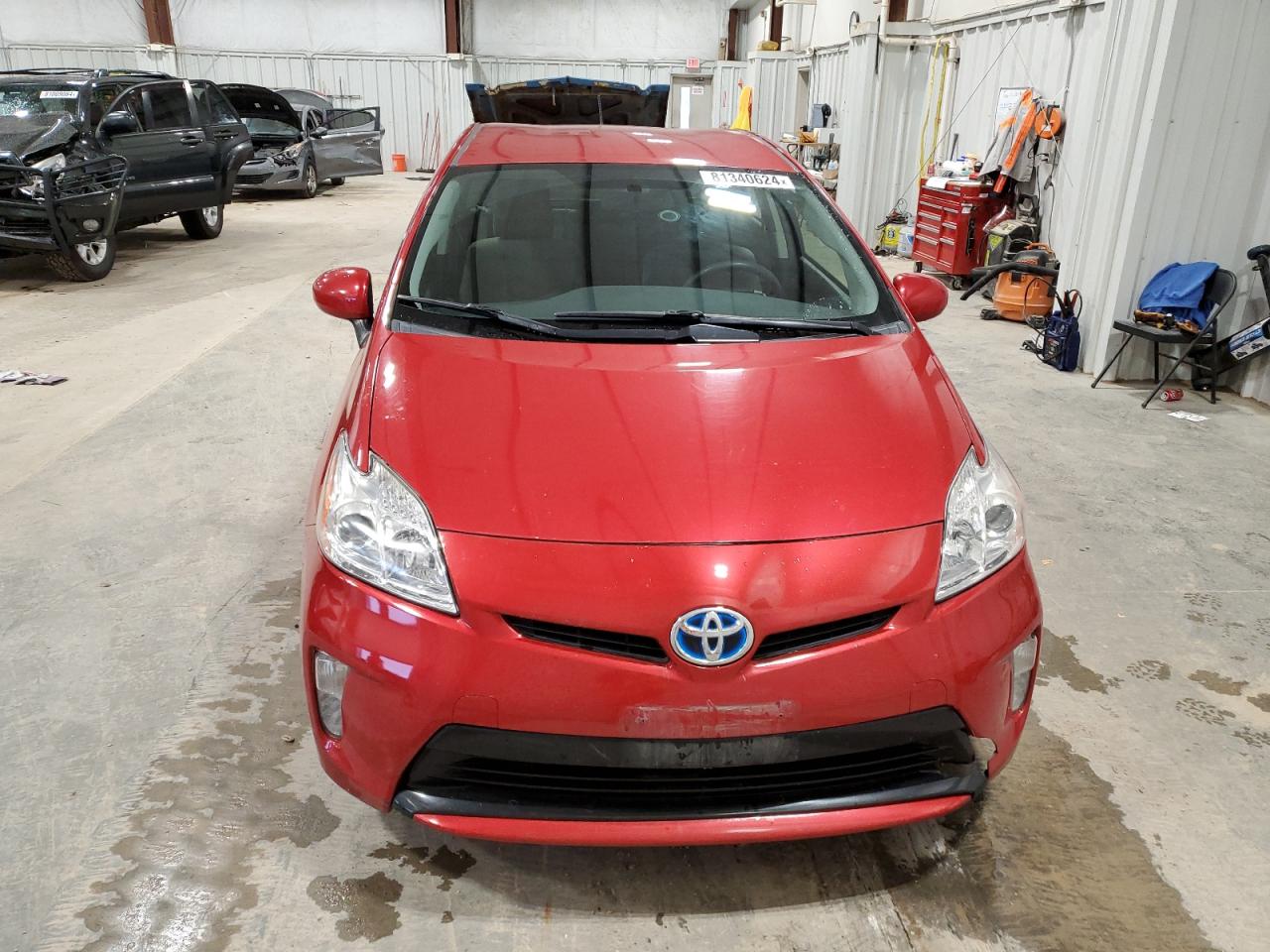 2014 Toyota Prius VIN JTDKN3DU8E0381256 Copart auction photo, front end / side damage thumbnail 5
