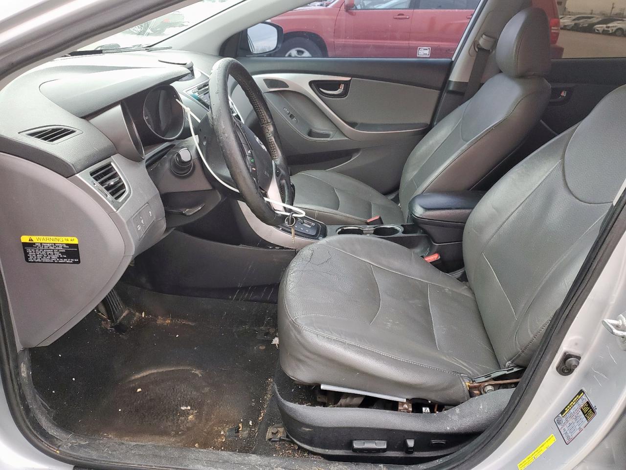 2013 Hyundai Elantra VIN 5NPDH4AE6DH334554 Copart auction photo, front end / damage history damage thumbnail 7