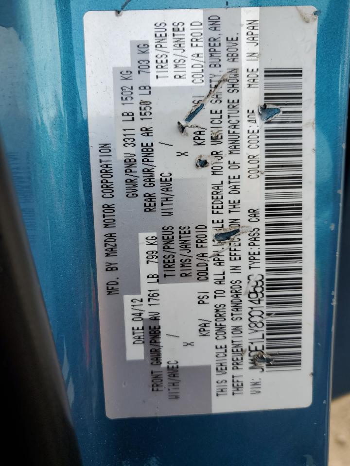 2012 Mazda 2 VIN JM1DE1LY8C0149593 Copart auction photo, front end / minor dent/scratches damage thumbnail 12