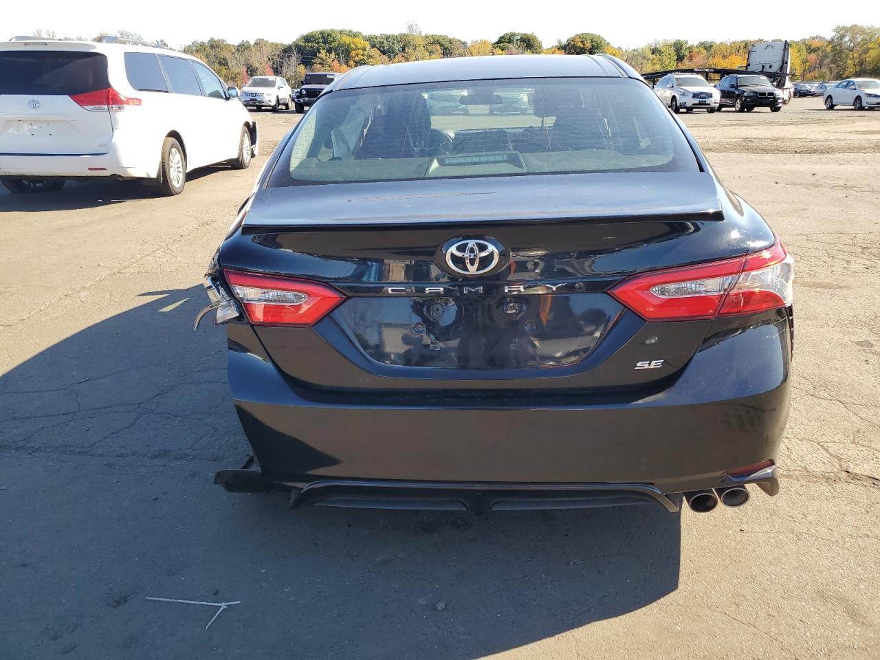 2018 Toyota Camry VIN 4T1B11HK2JU096690 Copart auction photo, rear end / side damage thumbnail 6